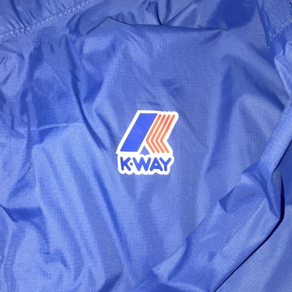 K-Way Blue Rain Jacket. - Picture 3 of 5
